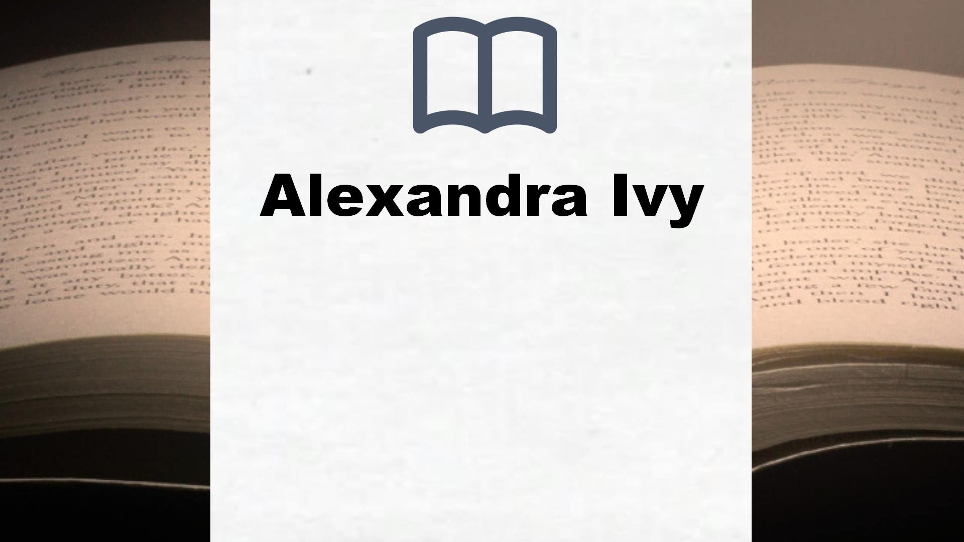 Alexandra Ivy Bücher