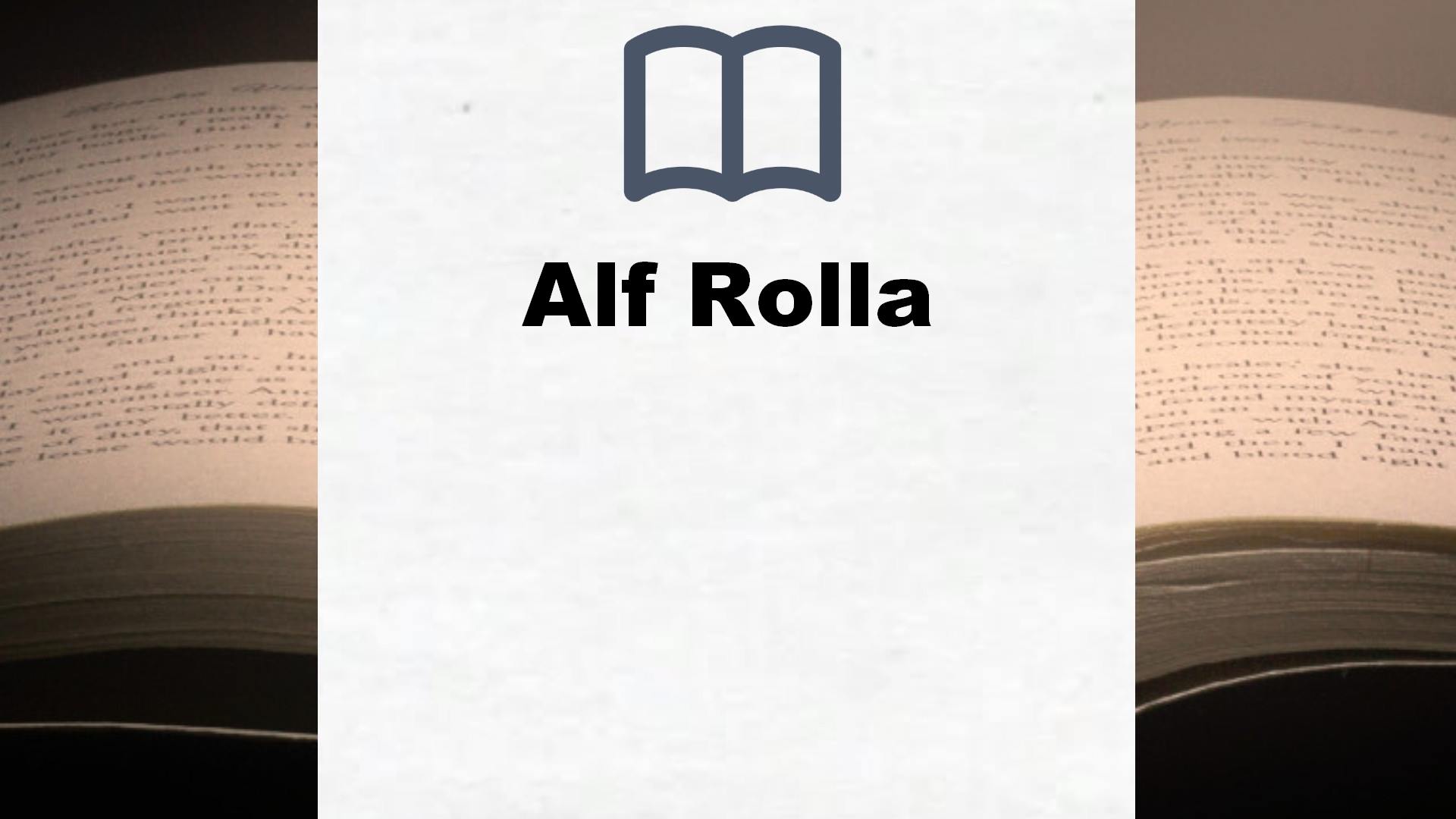 Alf Rolla Bücher