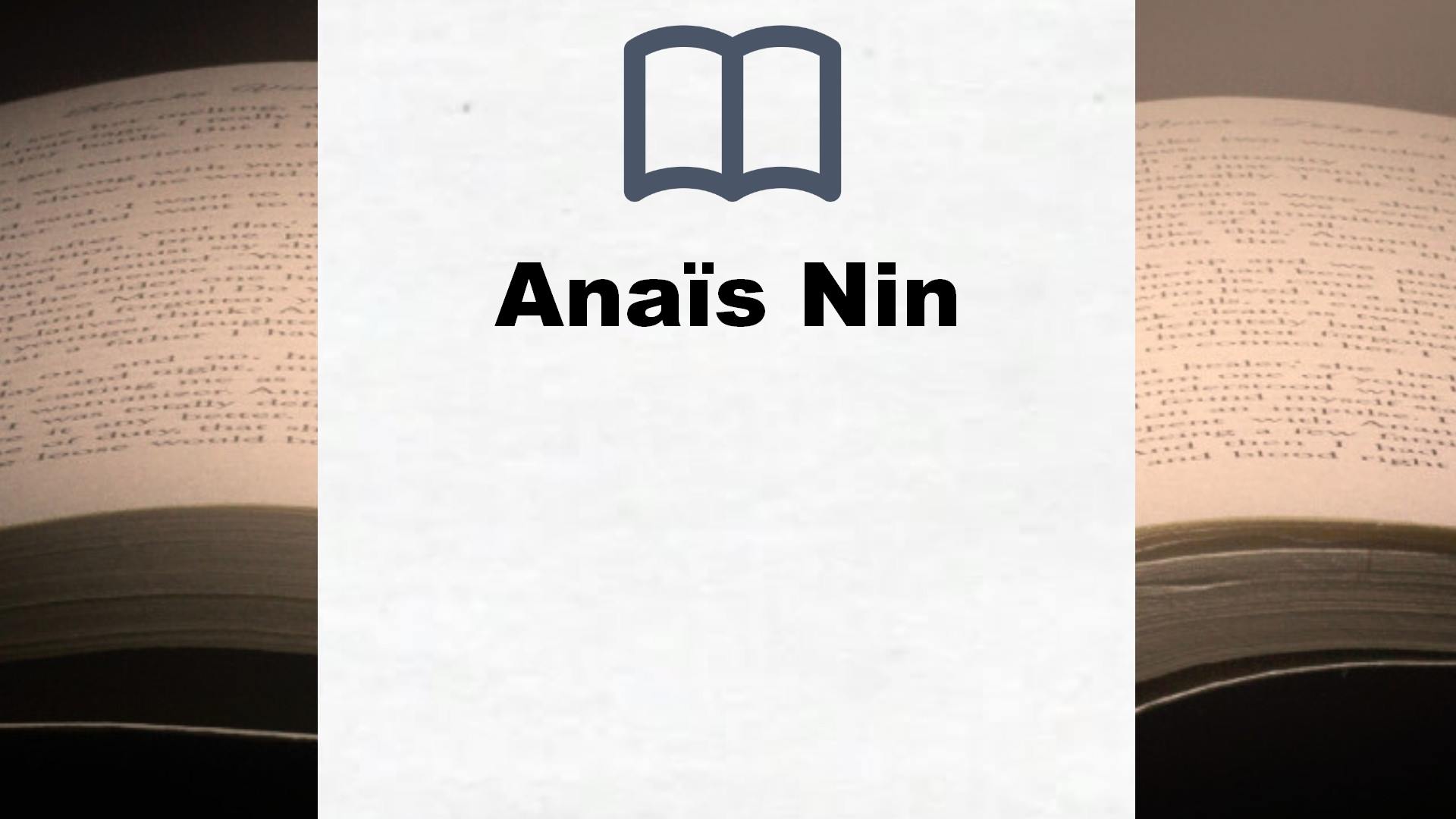 Anaïs Nin Bücher