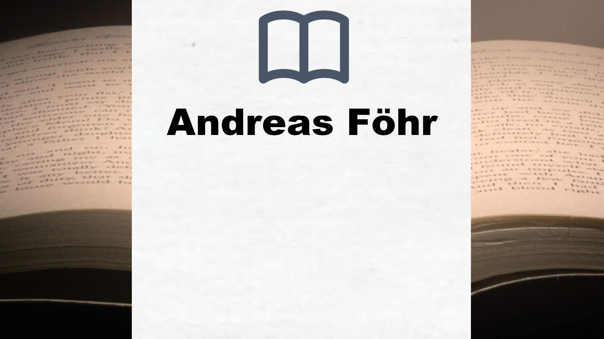 Andreas Föhr Bücher