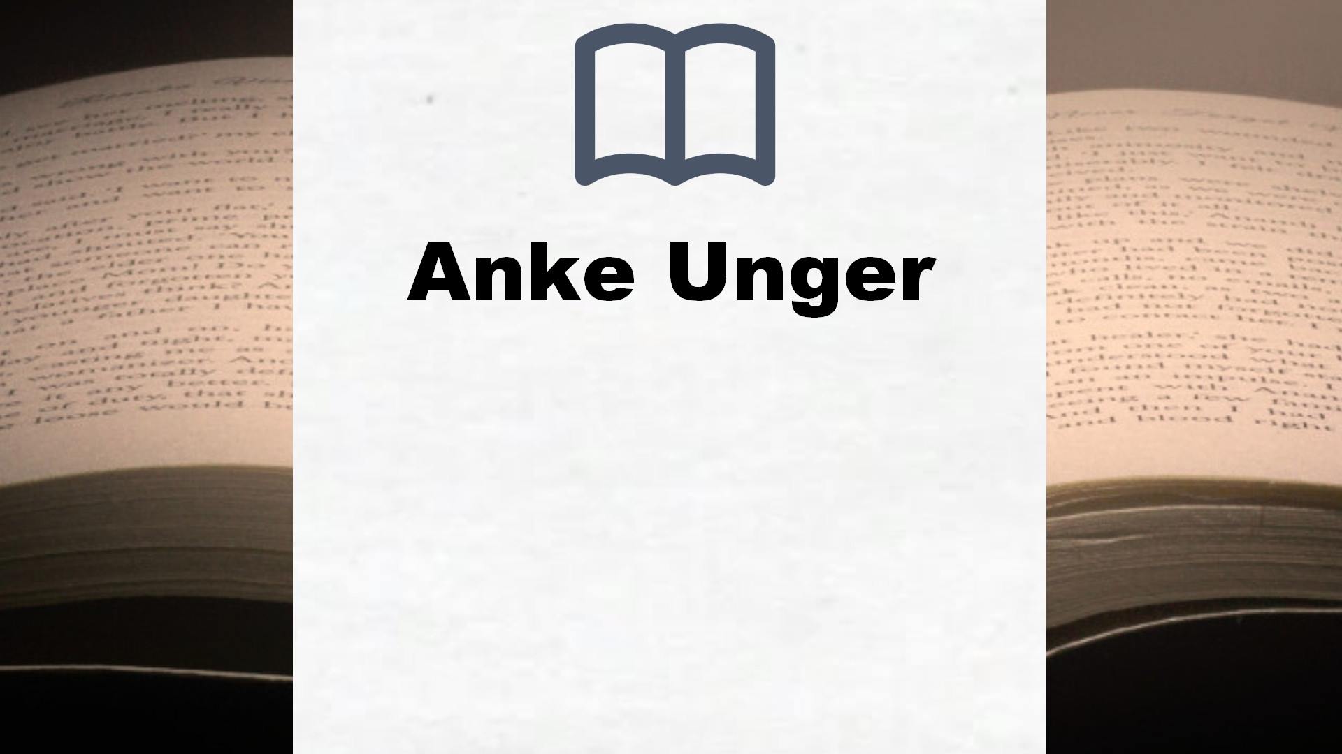 Anke Unger Bücher