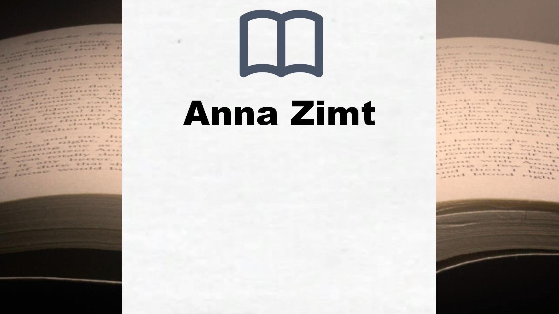 Anna Zimt Bücher