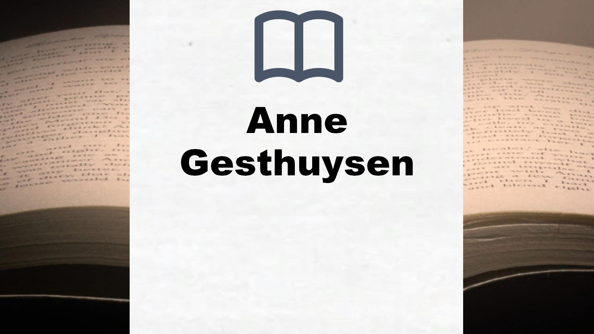 ▷ Anne Gesthuysen - Alle Bücher des Autors (Komplette Liste)