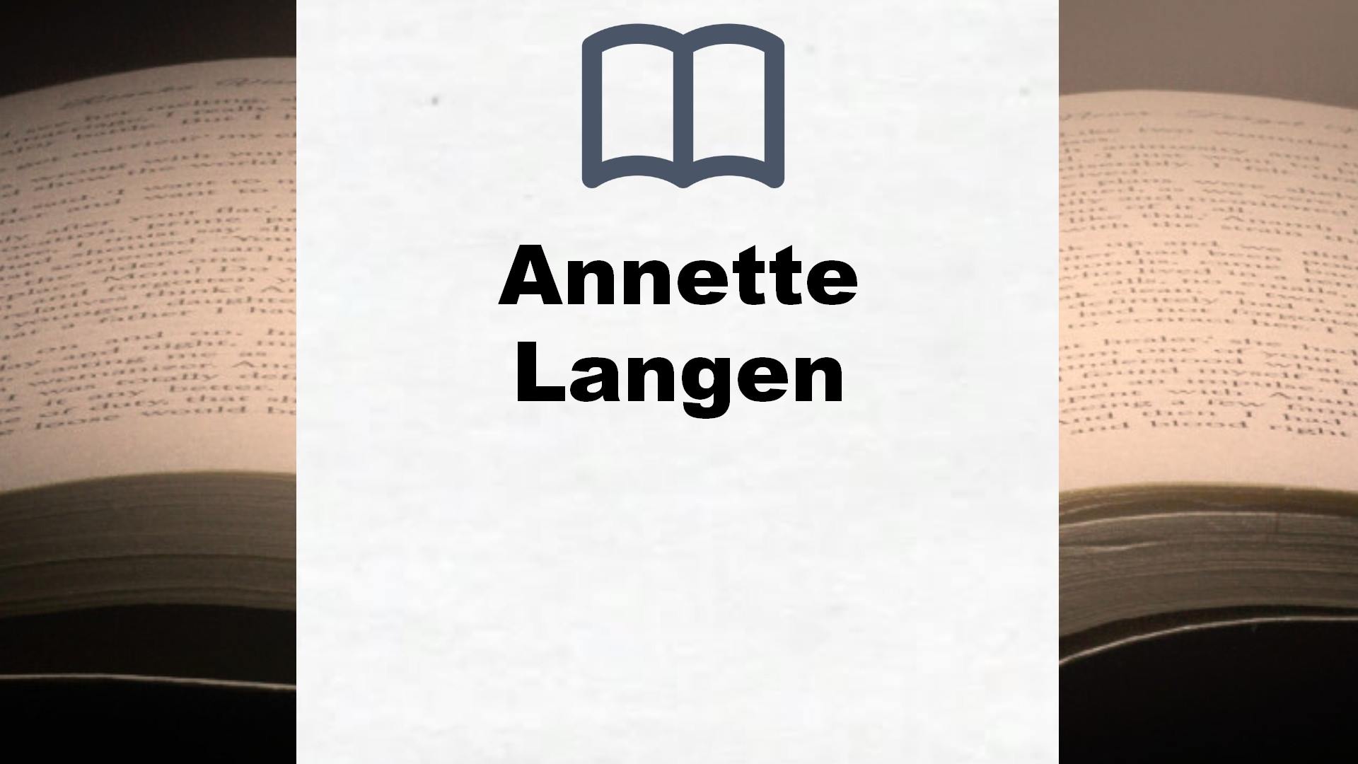 Annette Langen Bücher