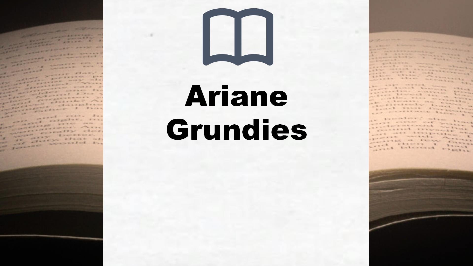 Ariane Grundies Bücher