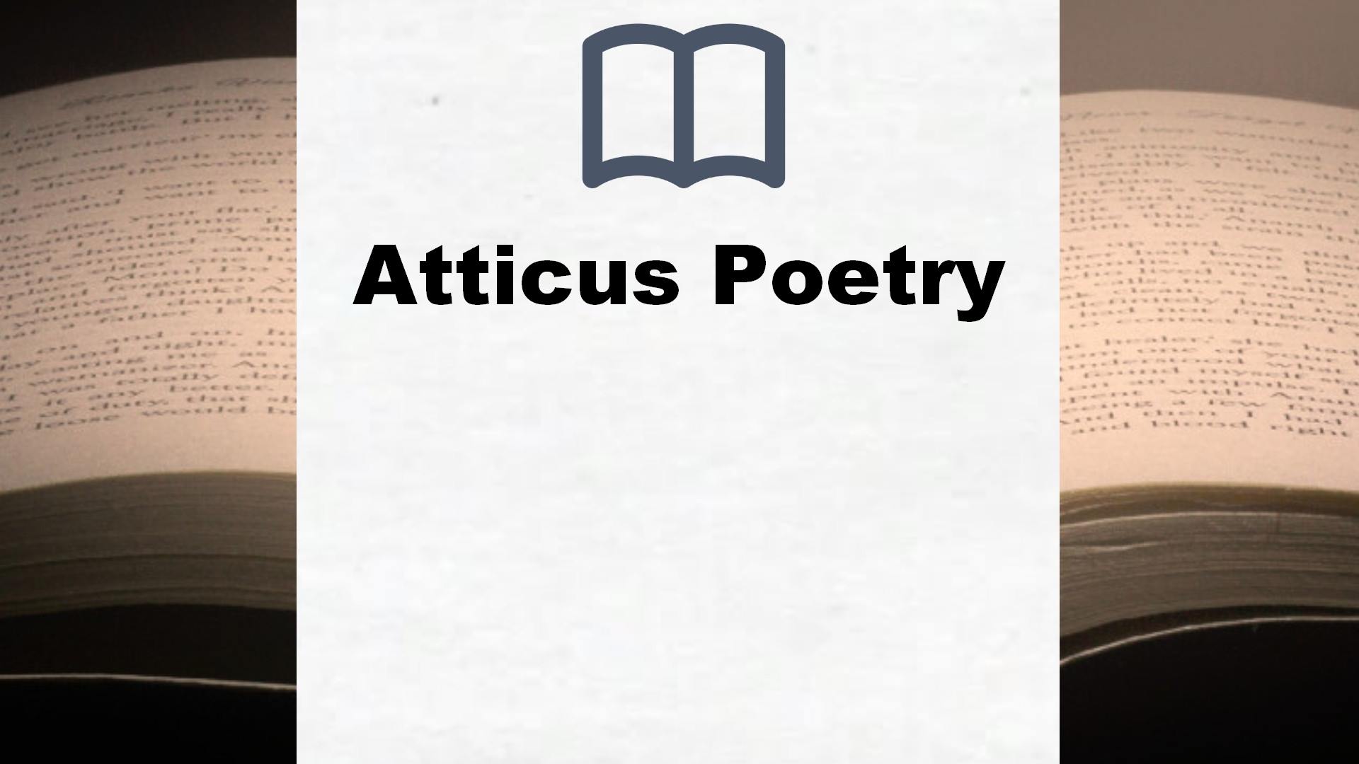 Atticus Poetry Bücher