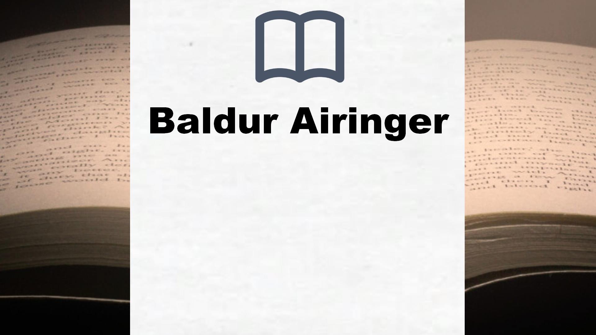 Baldur Airinger Bücher