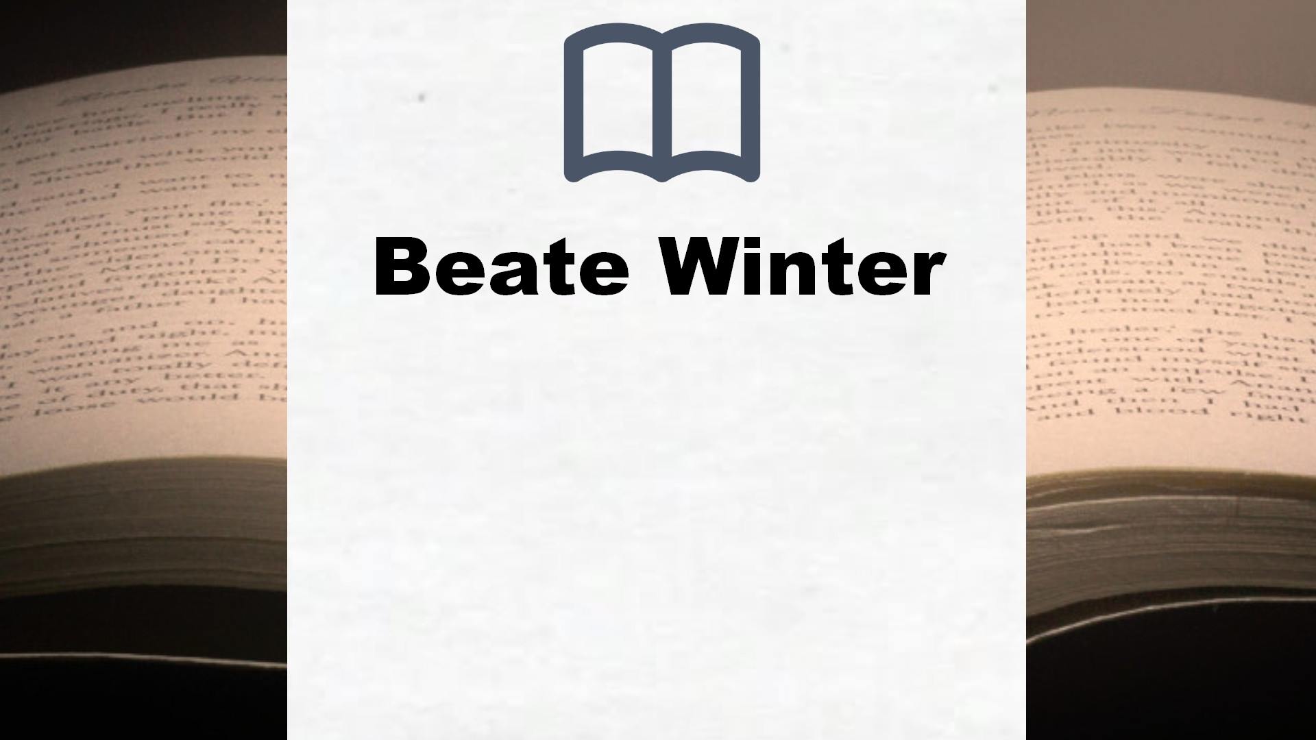 Beate Winter Bücher