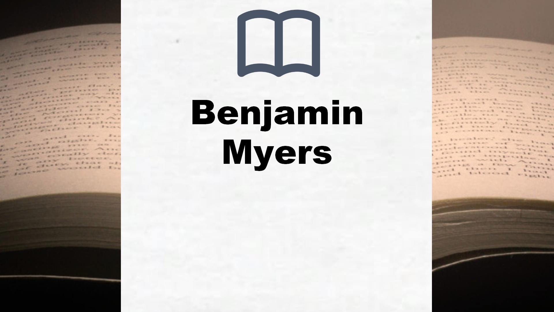 Benjamin Myers Bücher