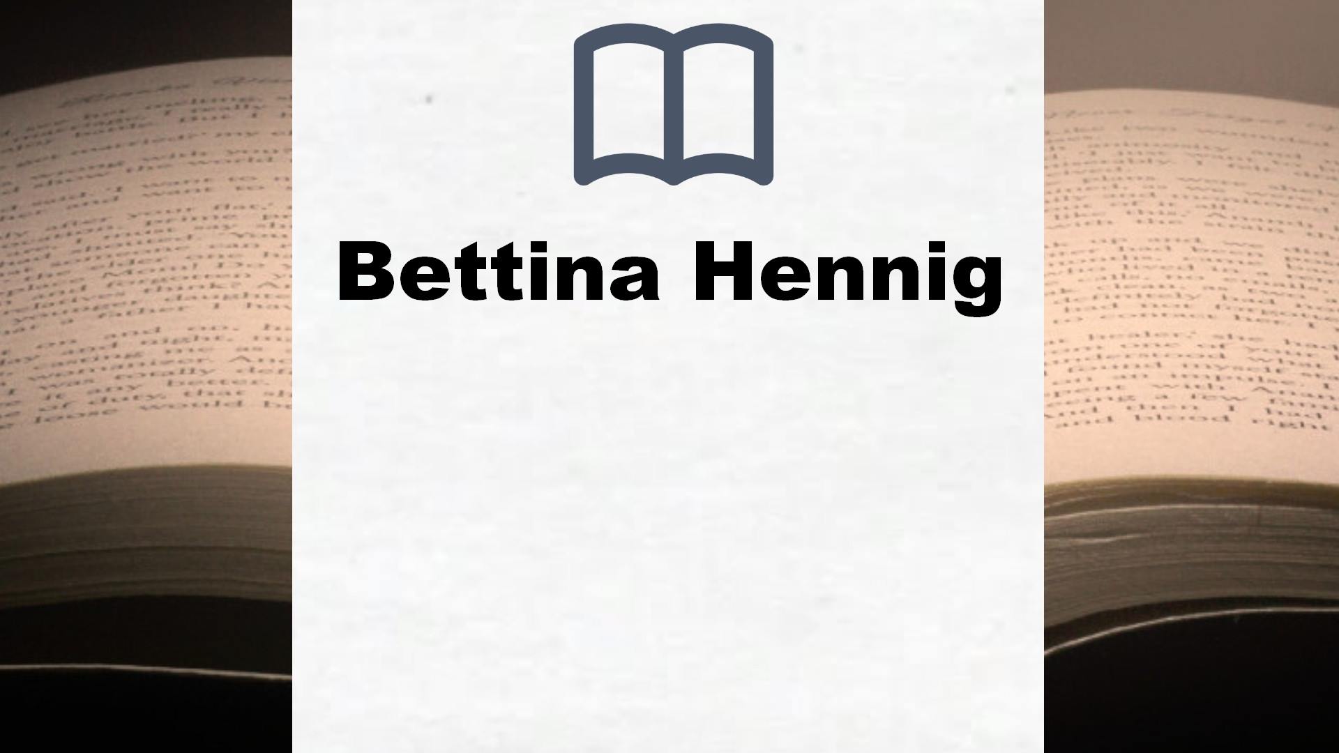 Bettina Hennig Bücher