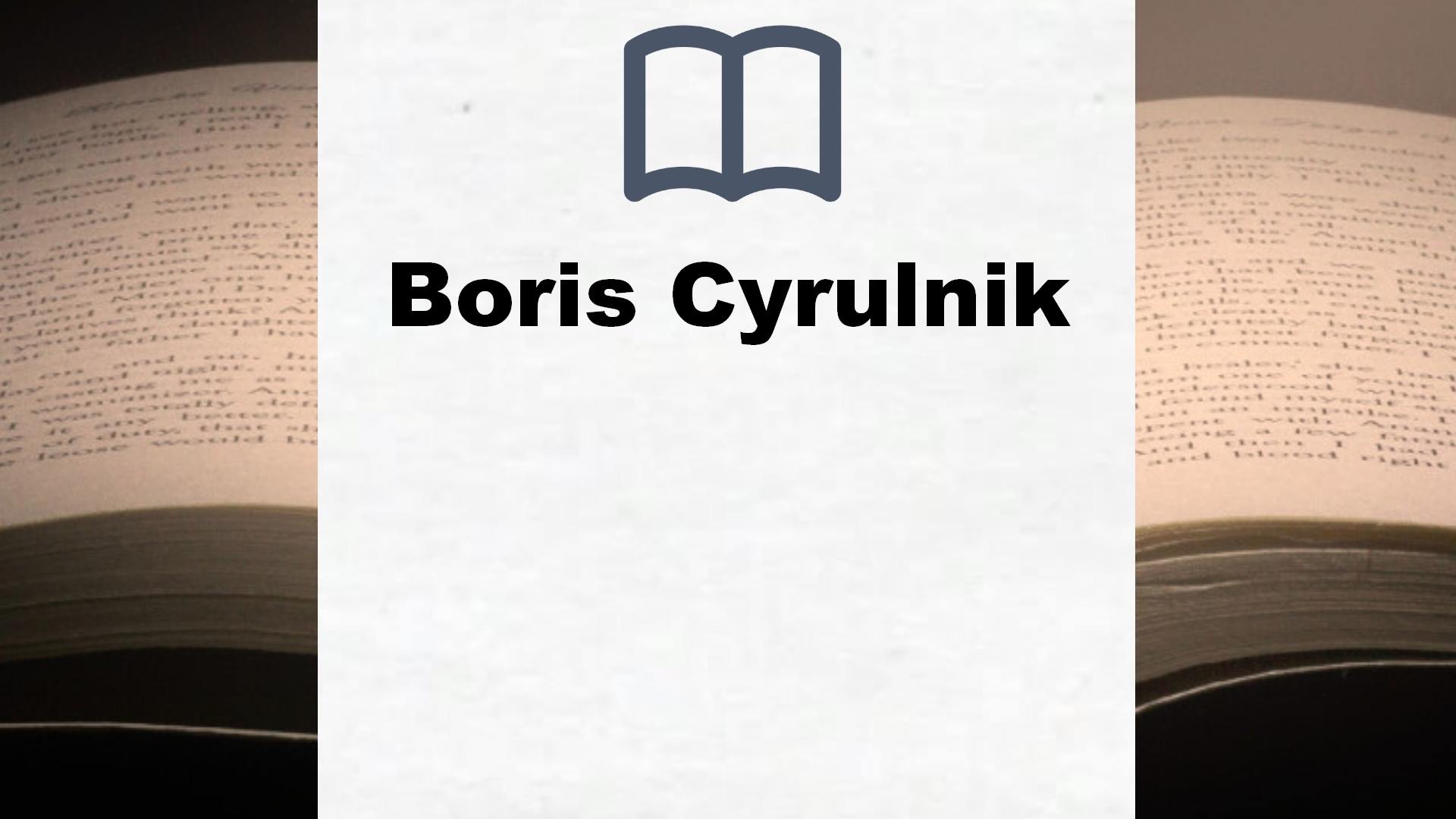 Boris Cyrulnik Bücher