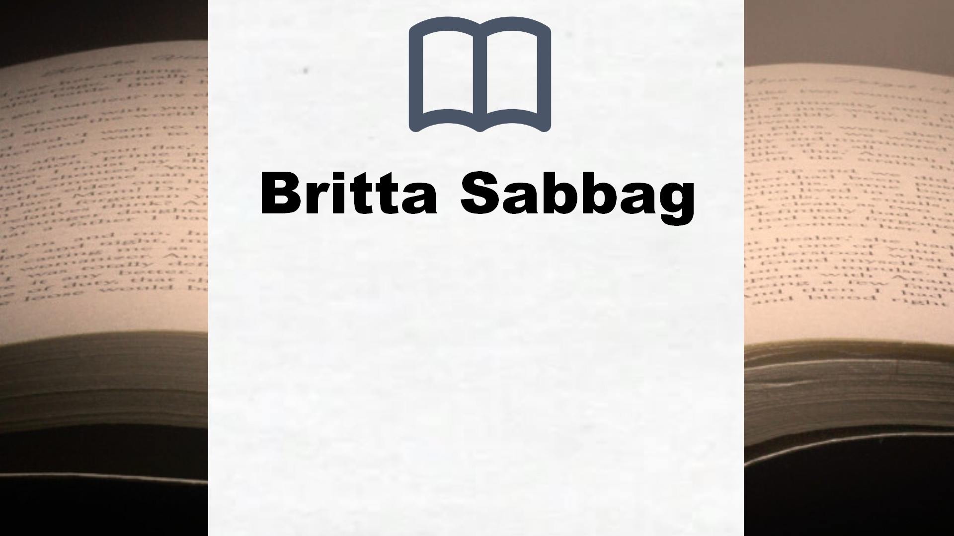 Britta Sabbag Bücher