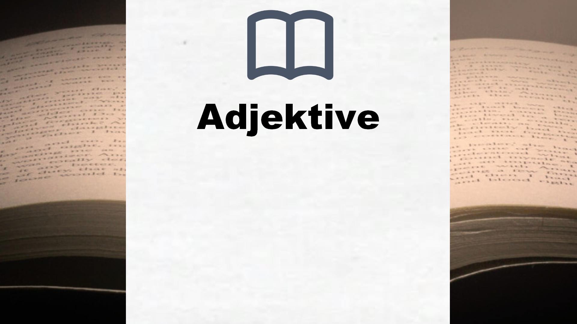 Bücher über Adjektive