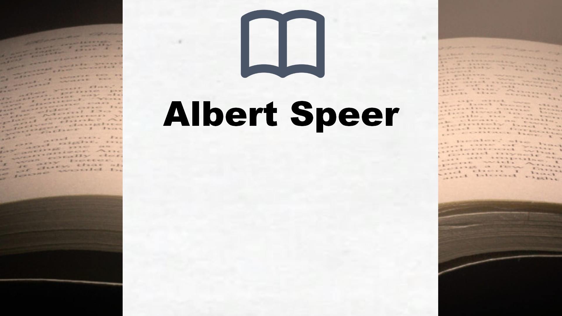 Bücher über Albert Speer