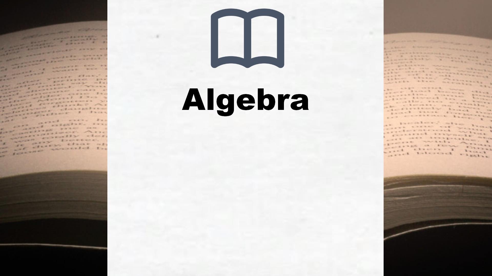 Bücher über Algebra