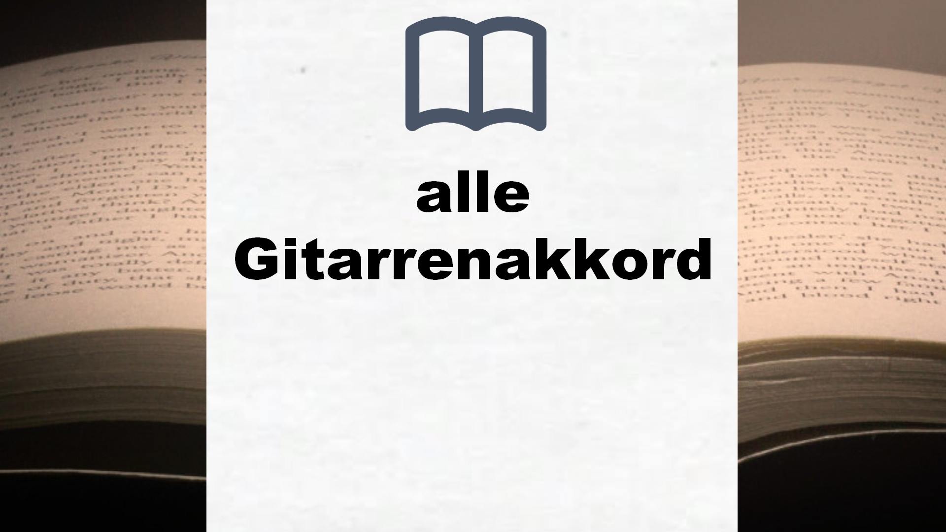 Bücher über alle Gitarrenakkorde