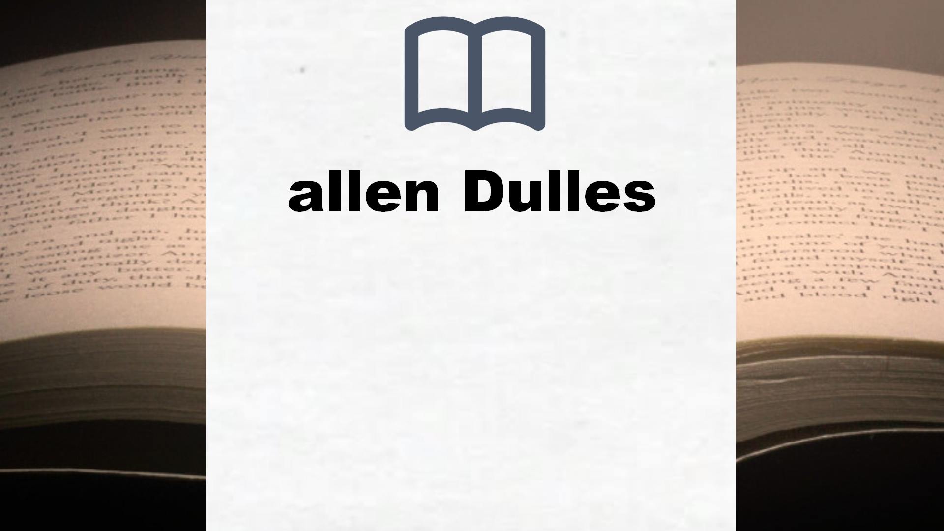 Bücher über allen Dulles
