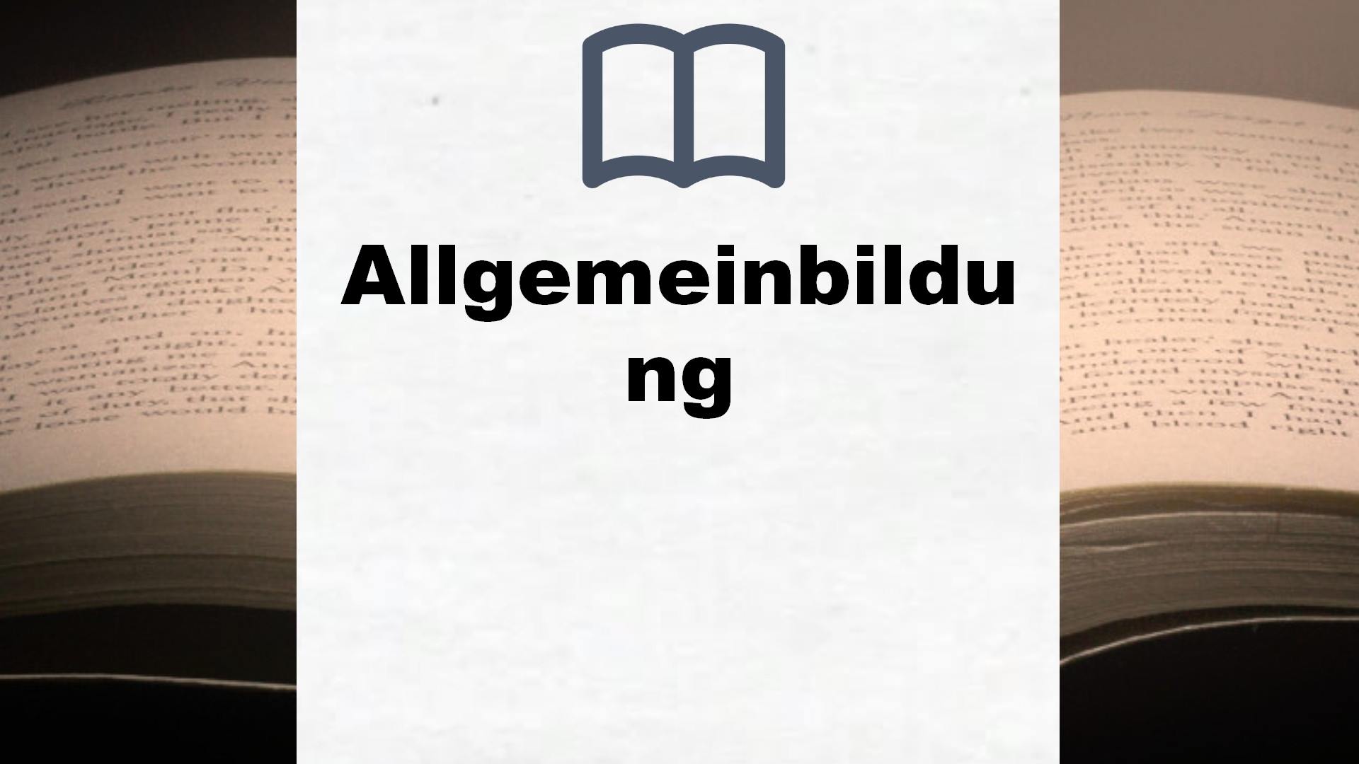 Bücher über Allgemeinbildung