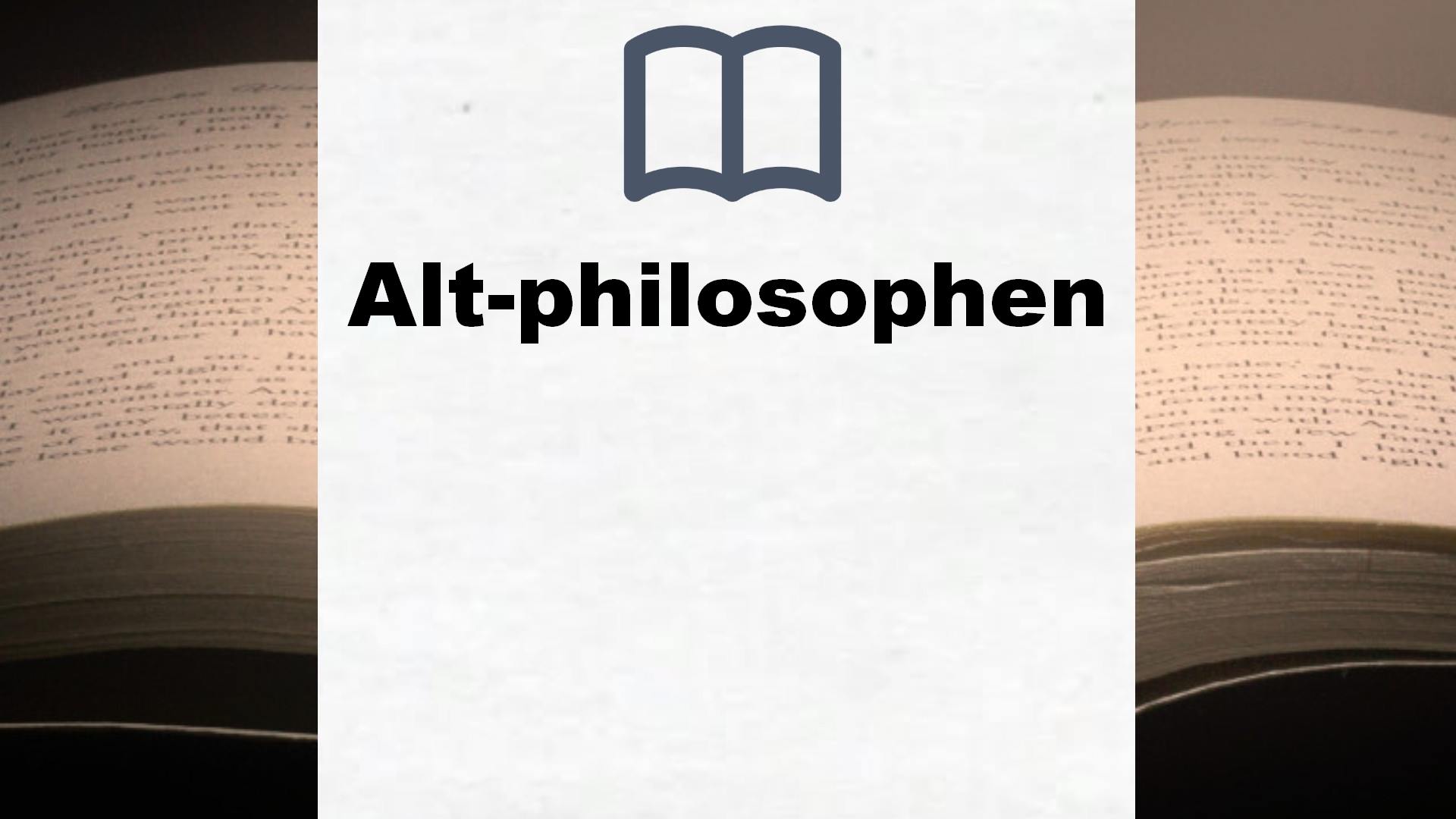 Bücher über Alt-philosophen