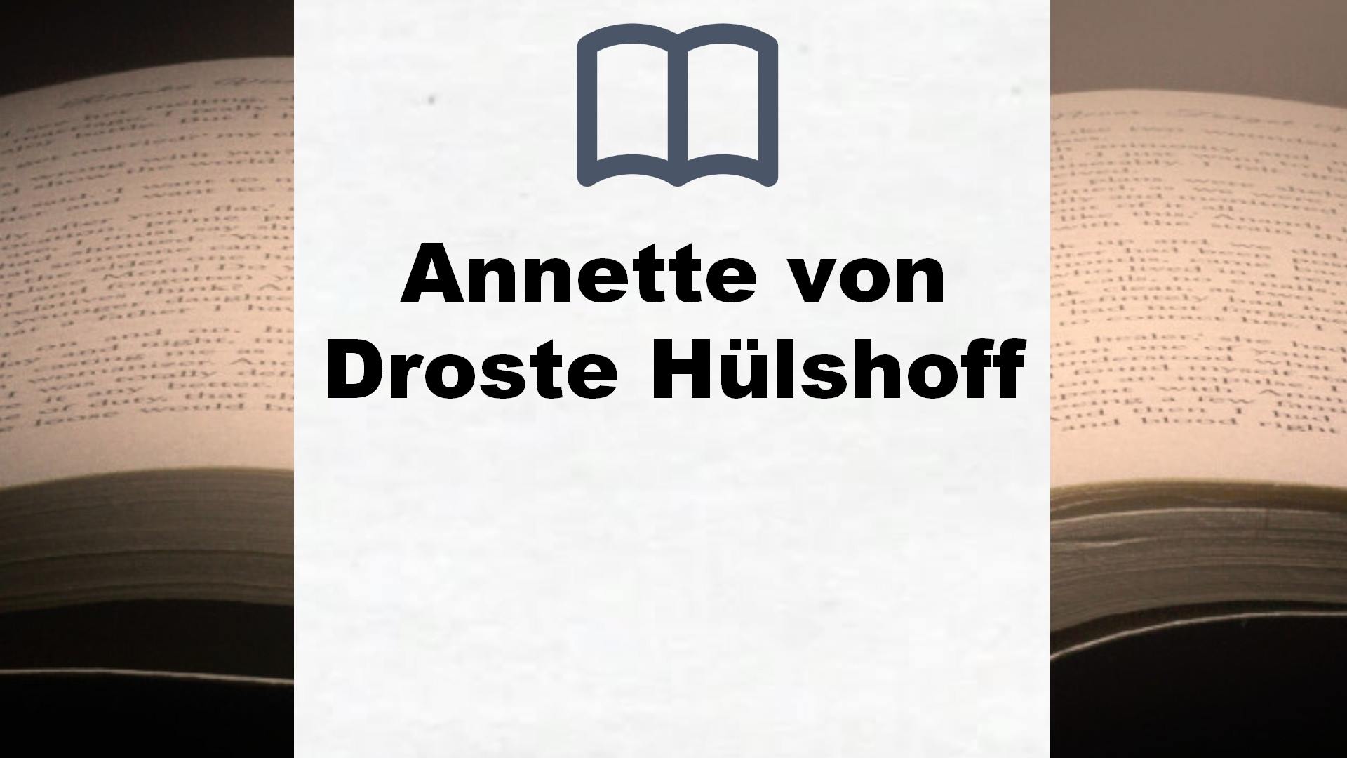 Bücher über Annette von Droste Hülshoff