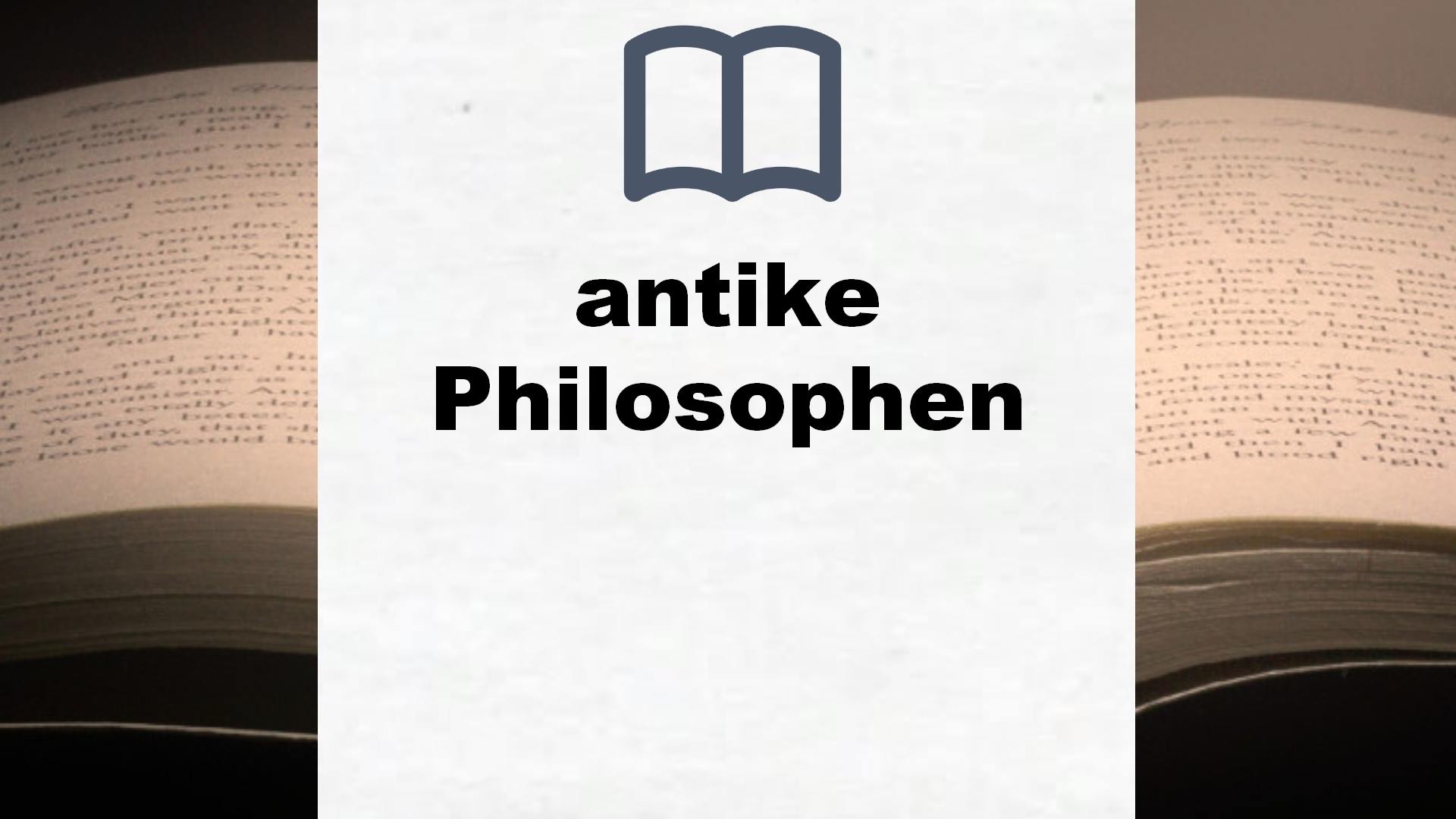 Bücher über antike Philosophen
