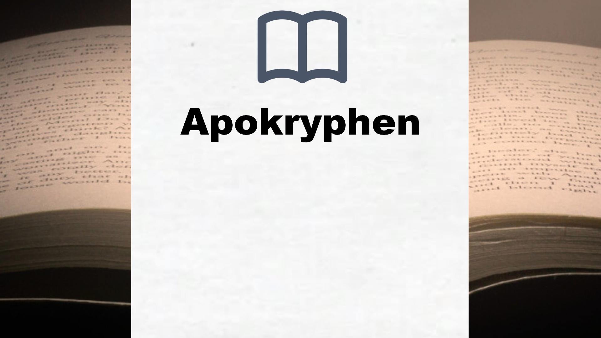 Bücher über Apokryphen