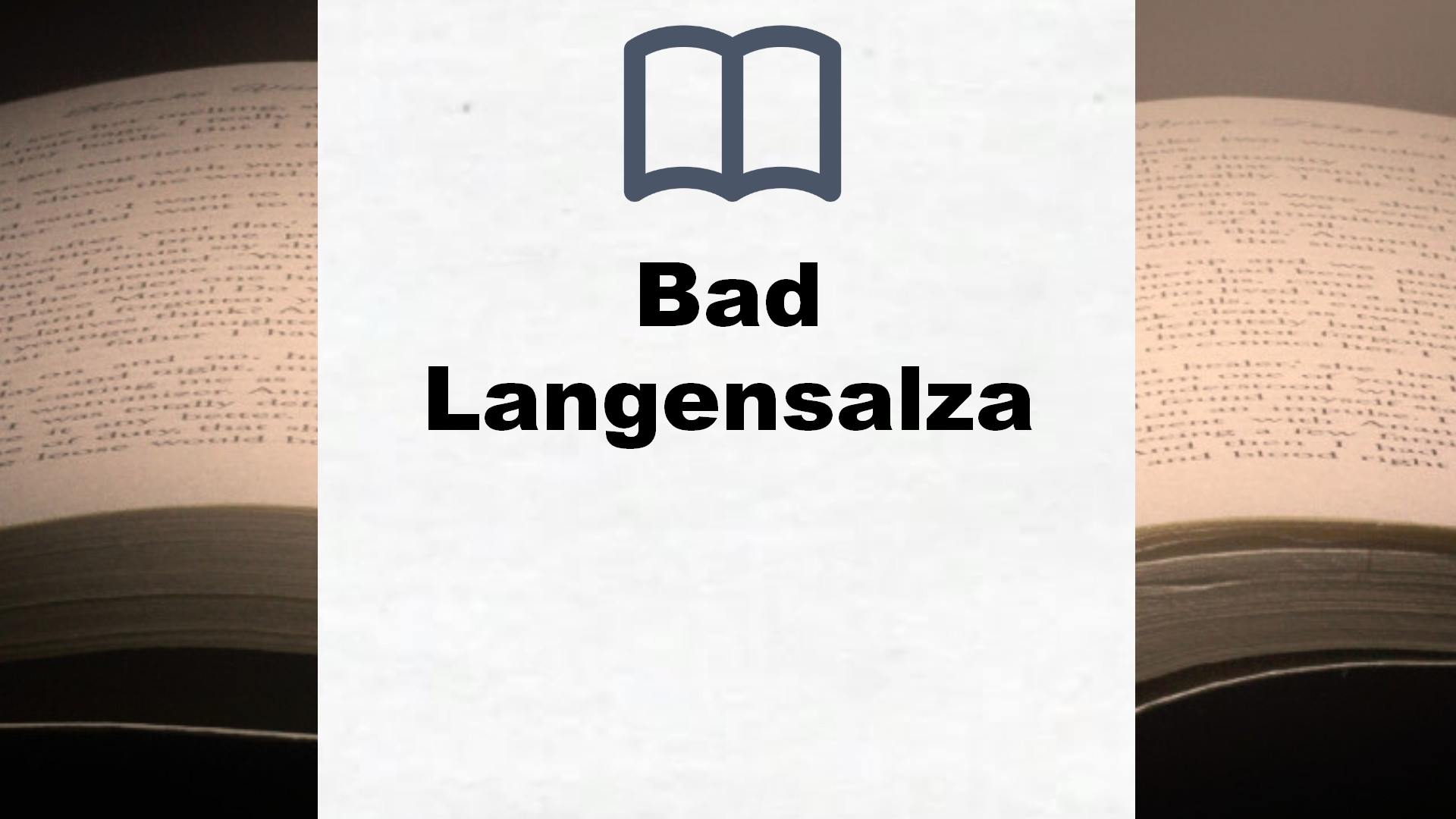 Bücher über Bad Langensalza