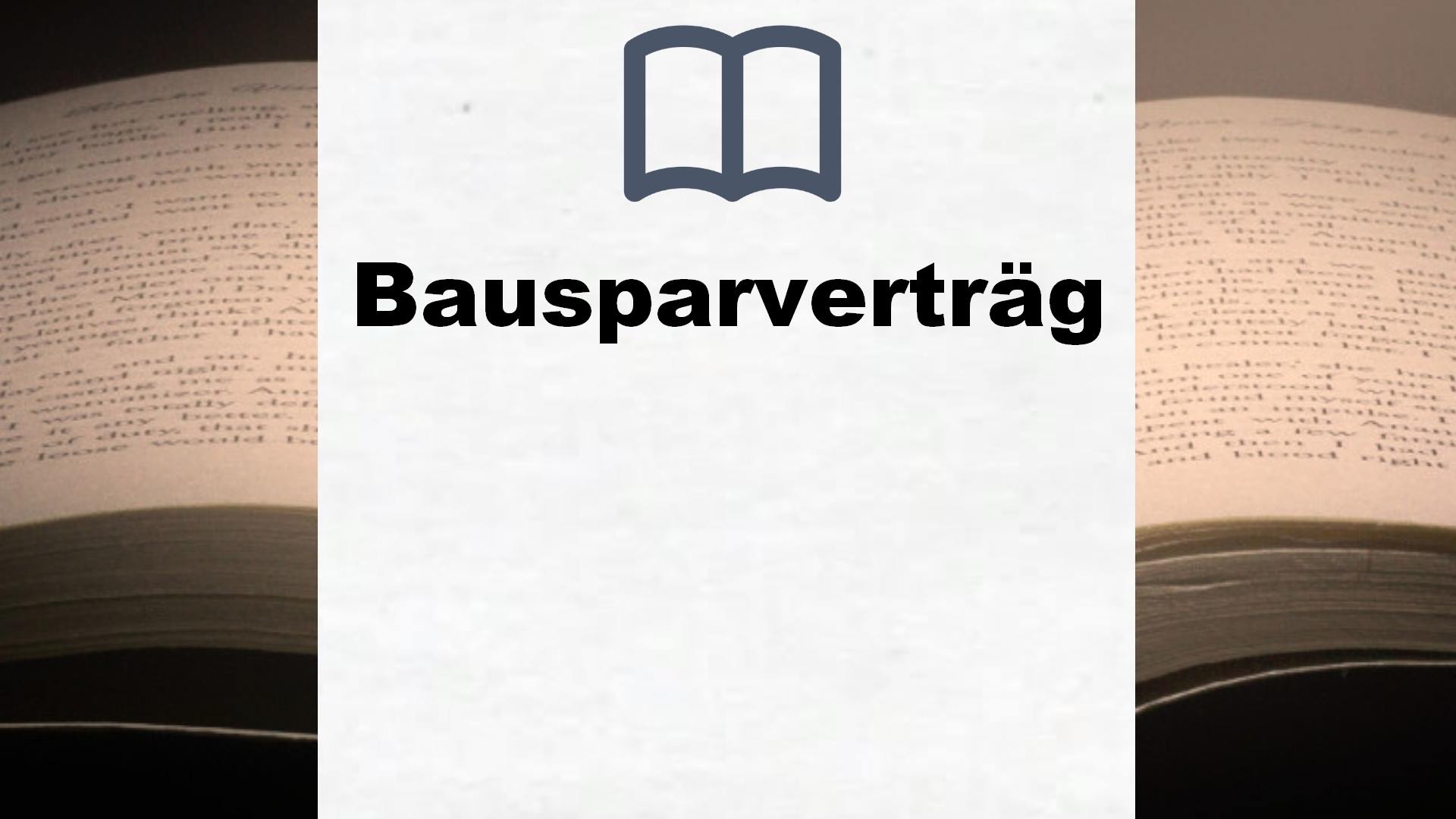 Bücher über Bausparverträge