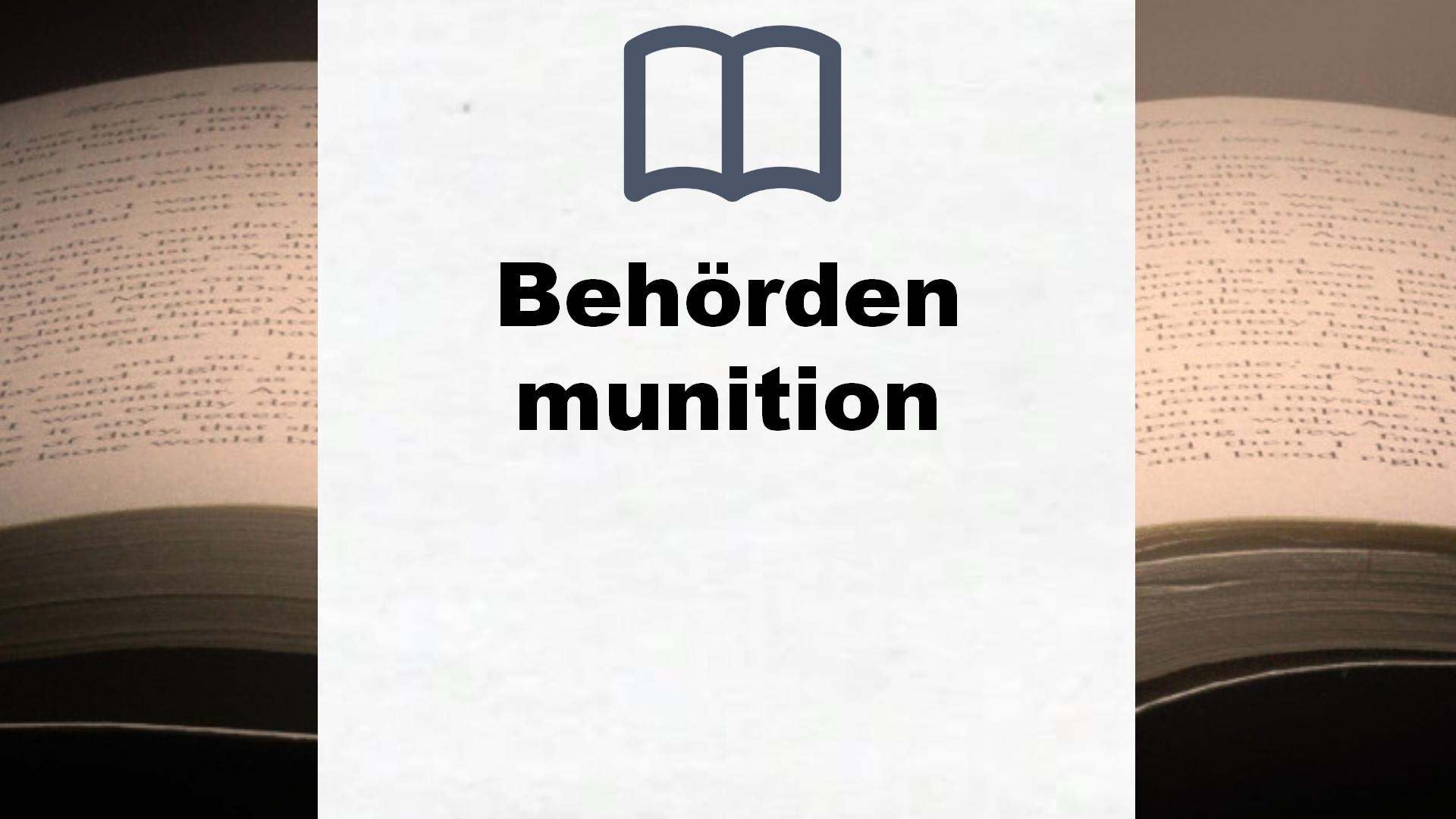 Bücher über Behörden munition