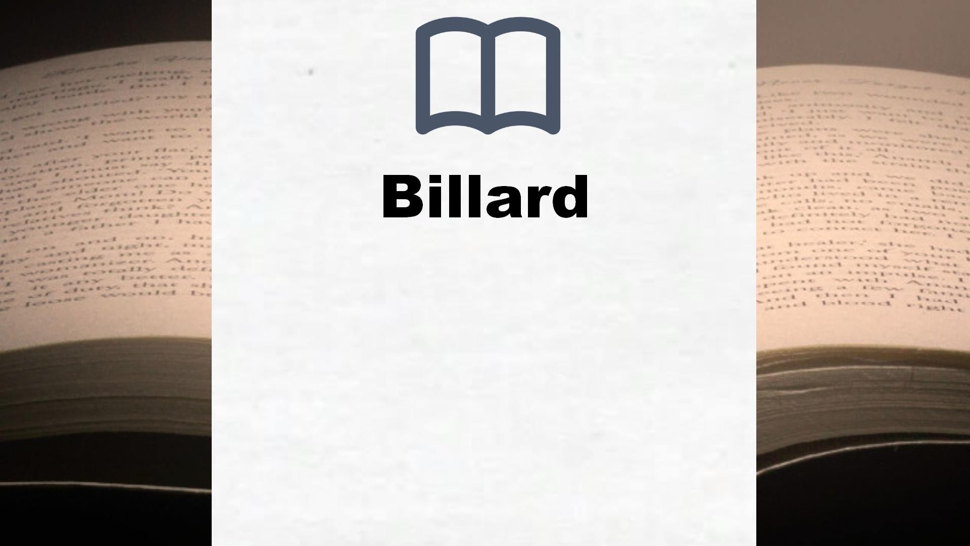 Bücher über Billard