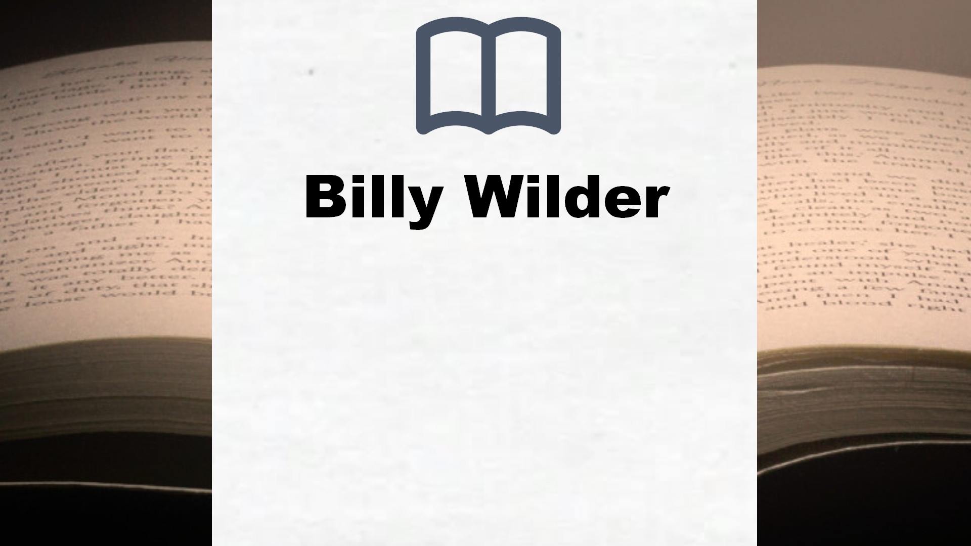 Bücher über Billy Wilder
