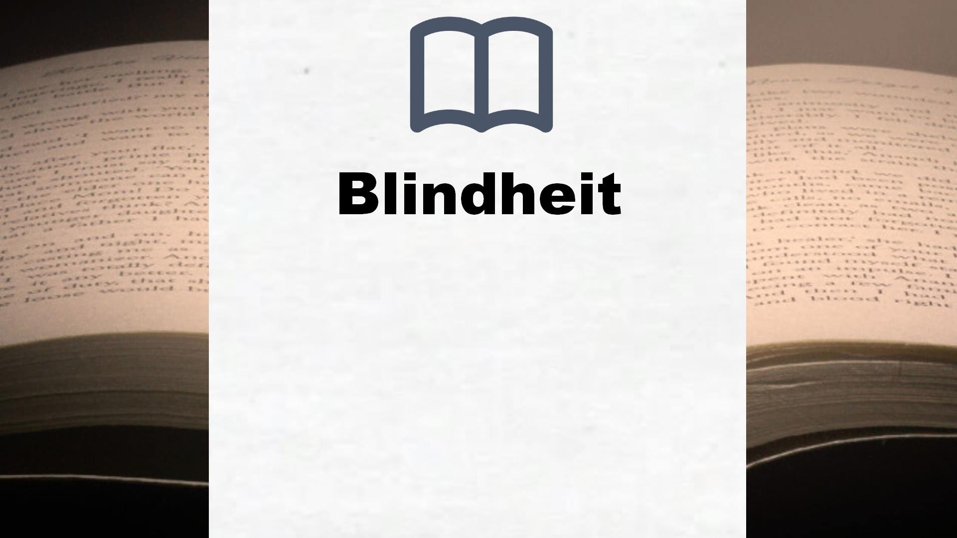 Bücher über Blindheit