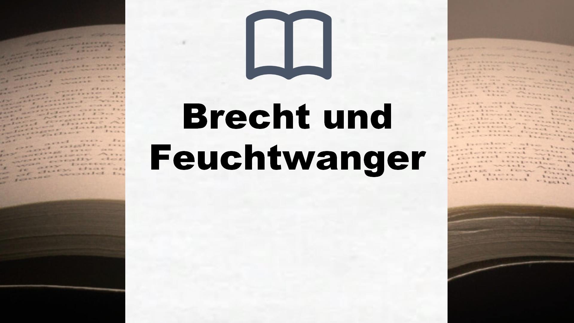 Bücher über Brecht und Feuchtwanger