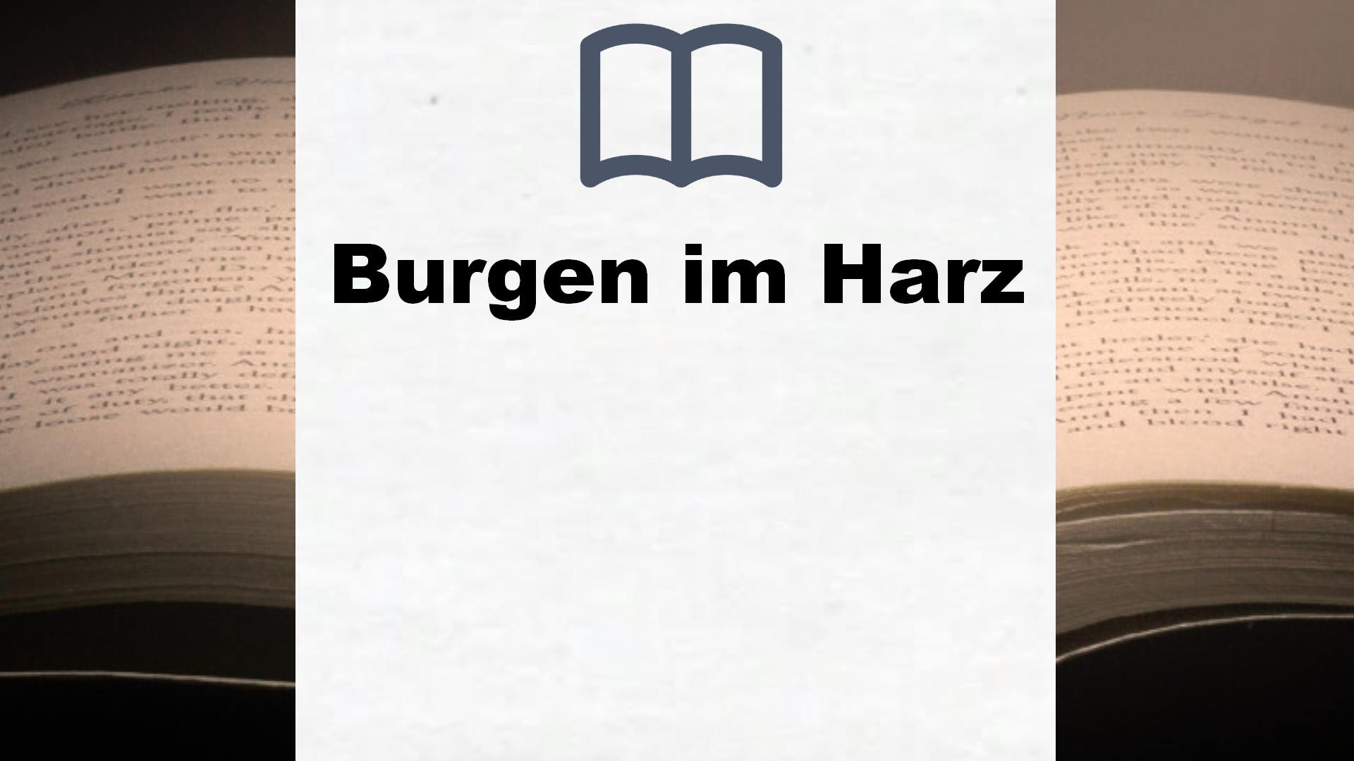 Bücher über Burgen im Harz
