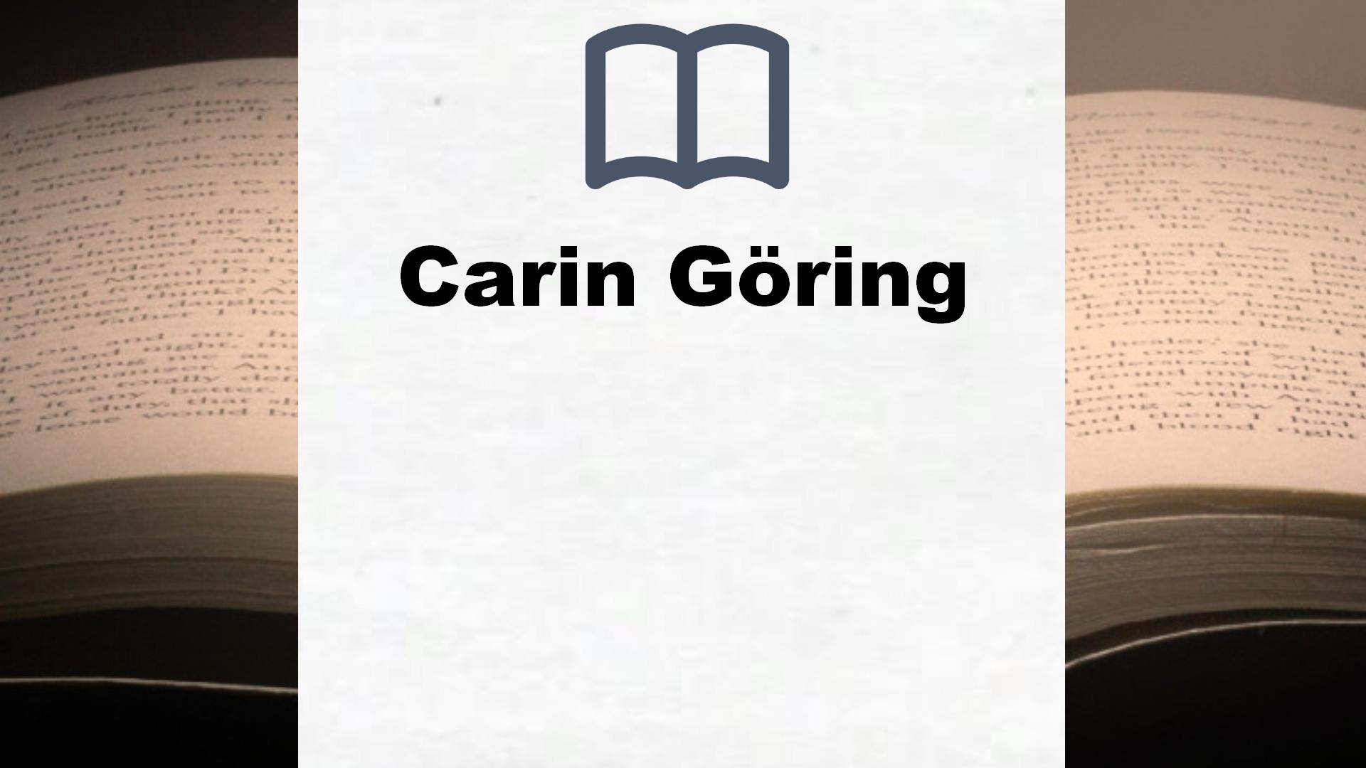 Bücher über Carin Göring