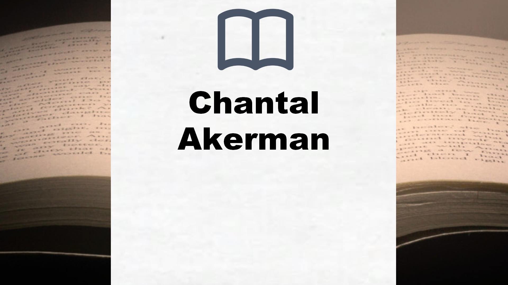 Bücher über Chantal Akerman