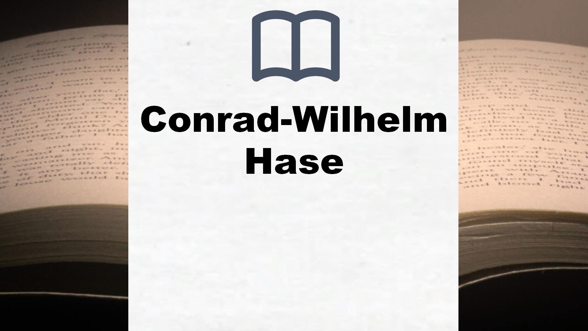 Bücher über Conrad-Wilhelm Hase