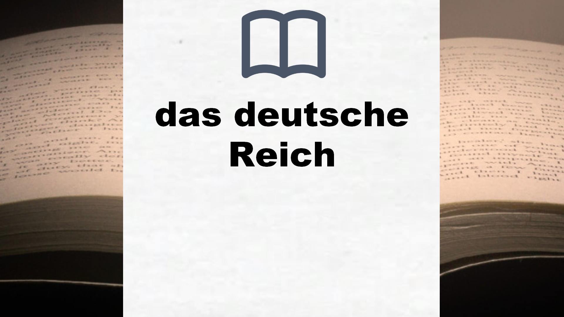 Bücher über das deutsche Reich