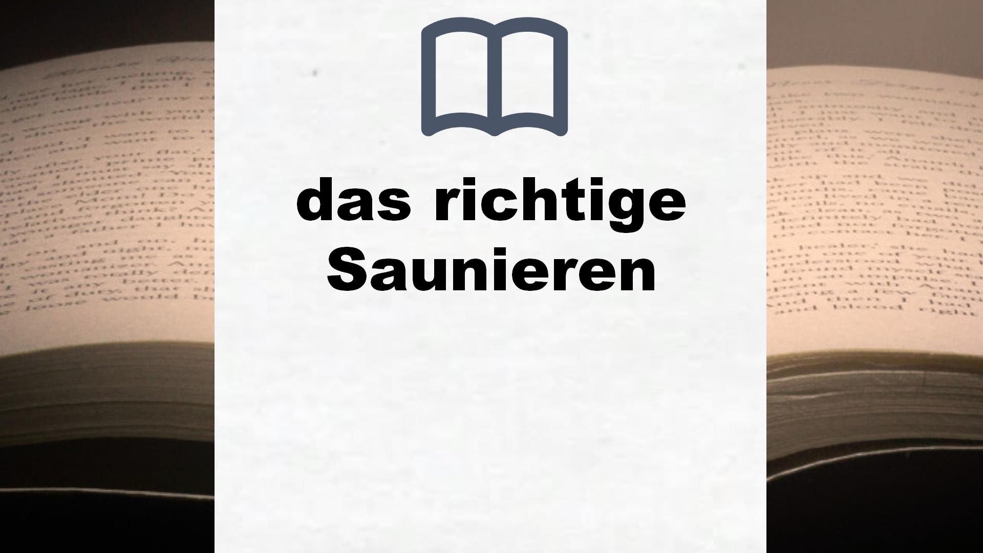 Bücher über das richtige Saunieren