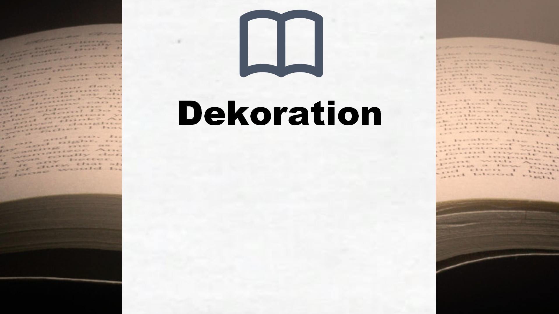 Bücher über Dekoration