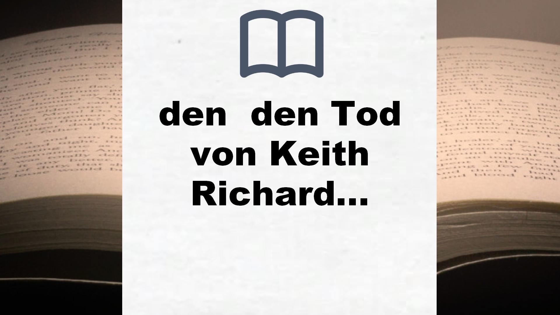 Bücher über den  den Tod von Keith Richards