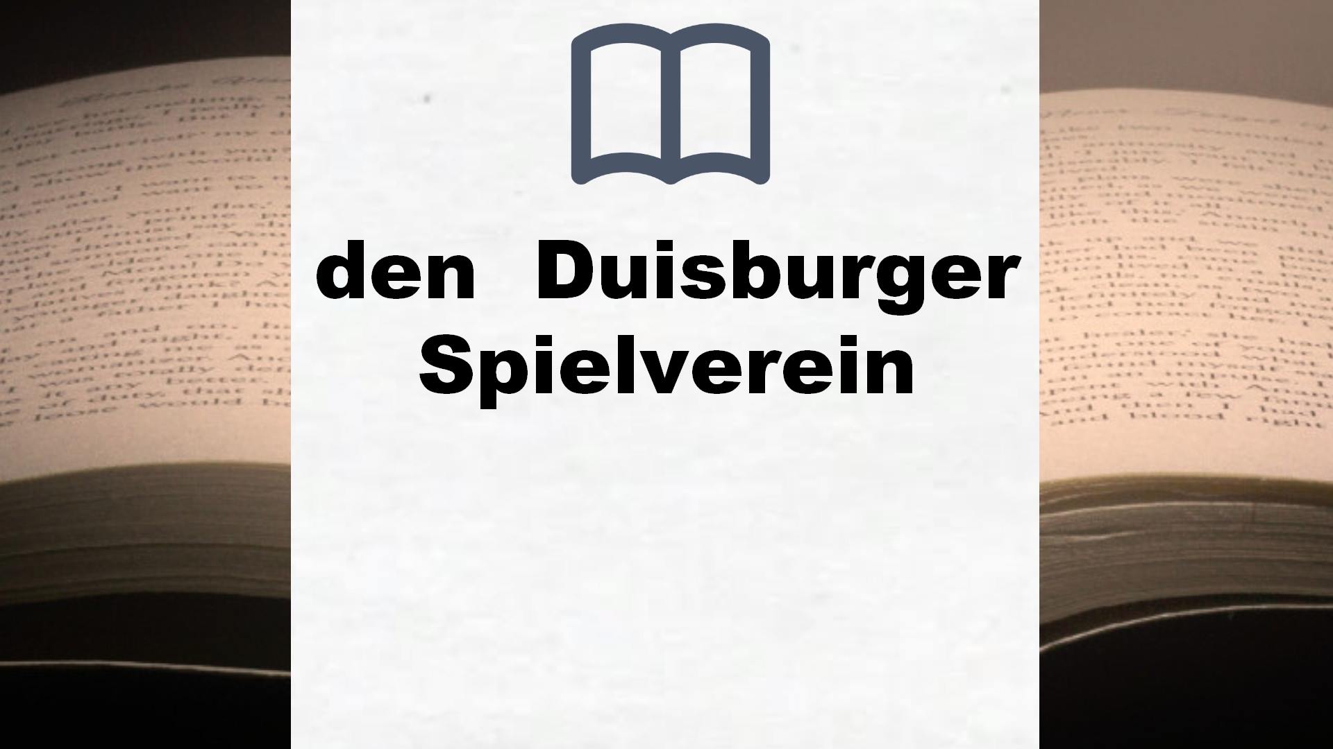 Bücher über den  Duisburger Spielverein