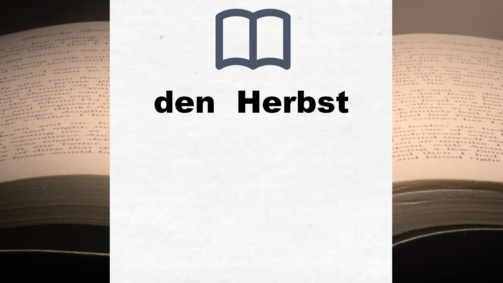 Bücher über den  Herbst