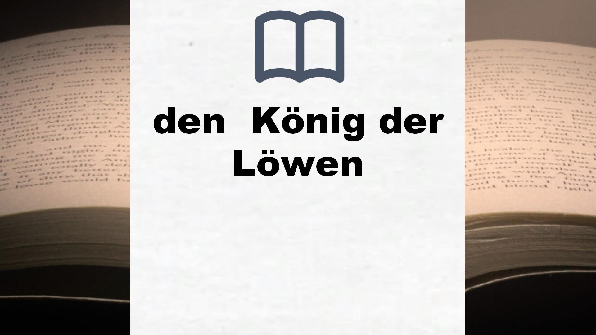 Bücher über den  König der Löwen