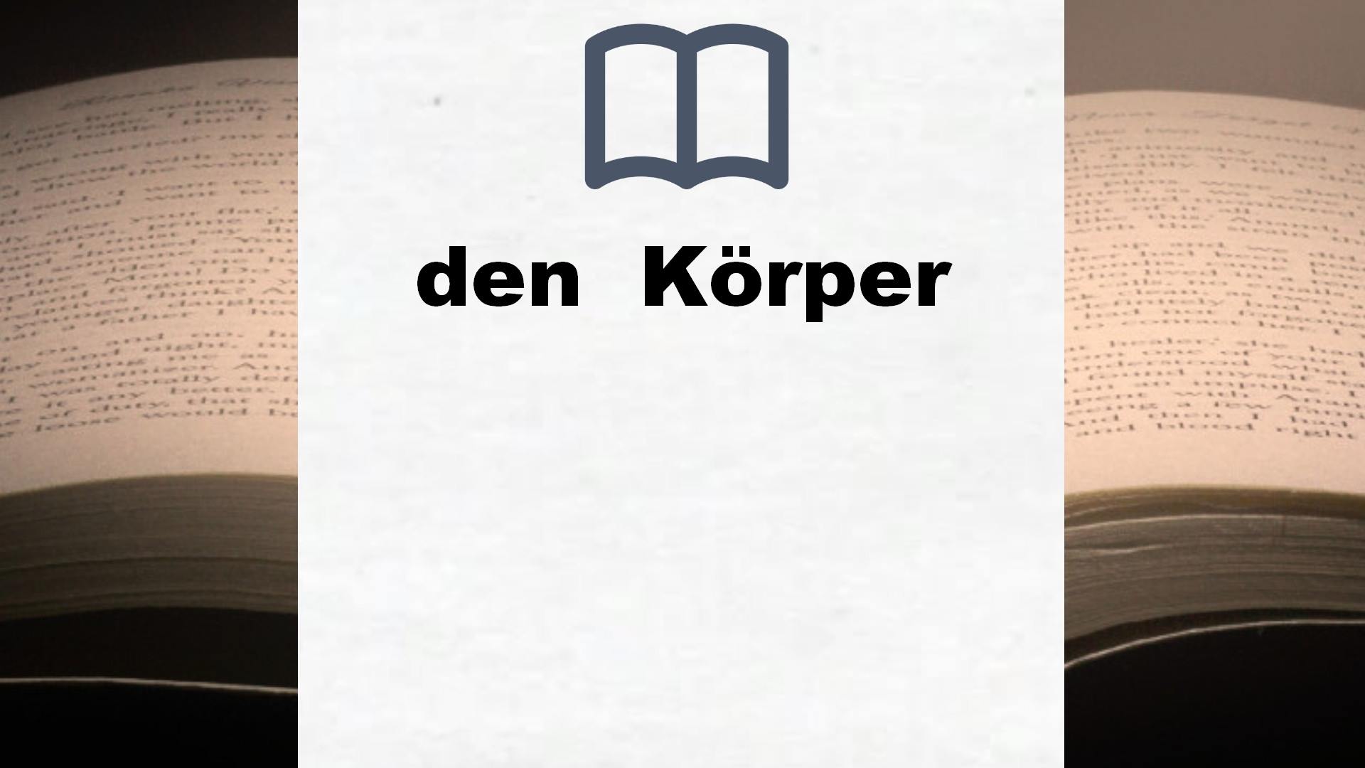 Bücher über den  Körper