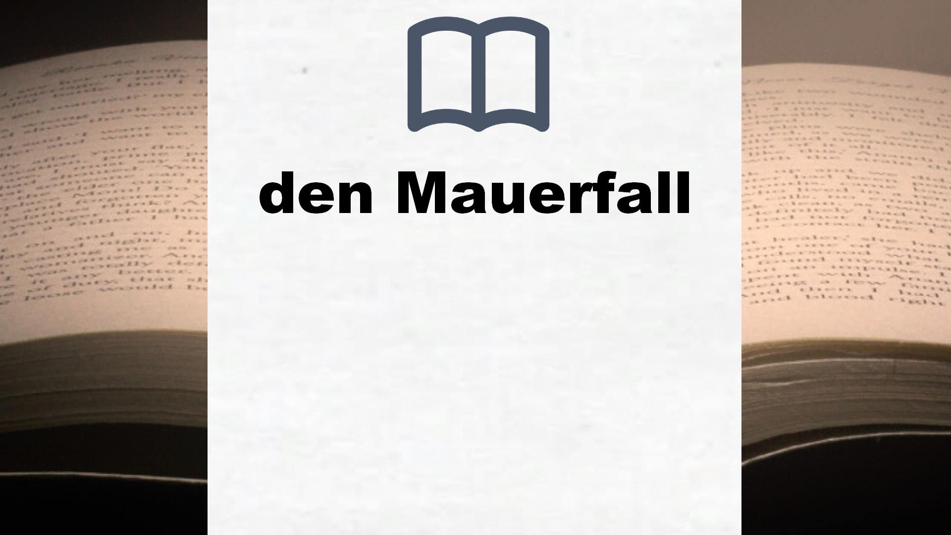 Bücher über den Mauerfall