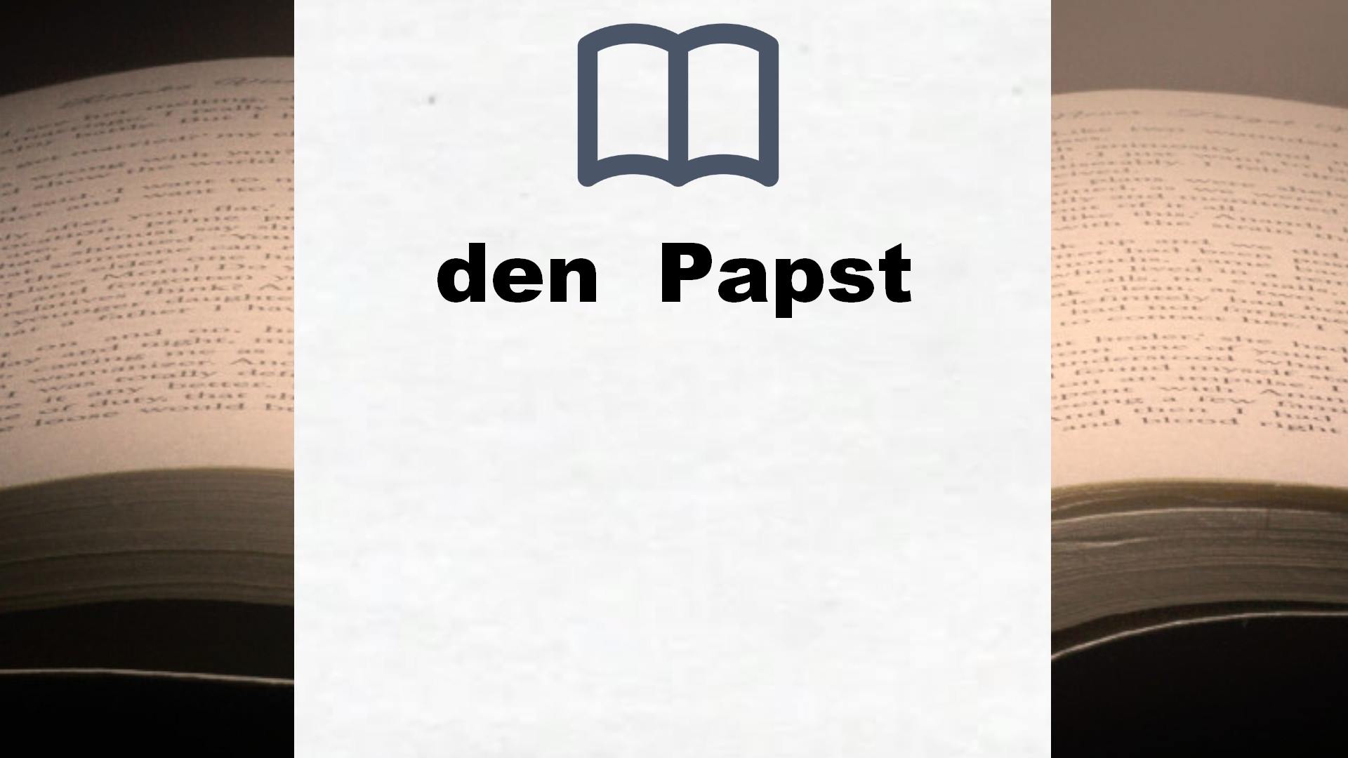 Bücher über den  Papst