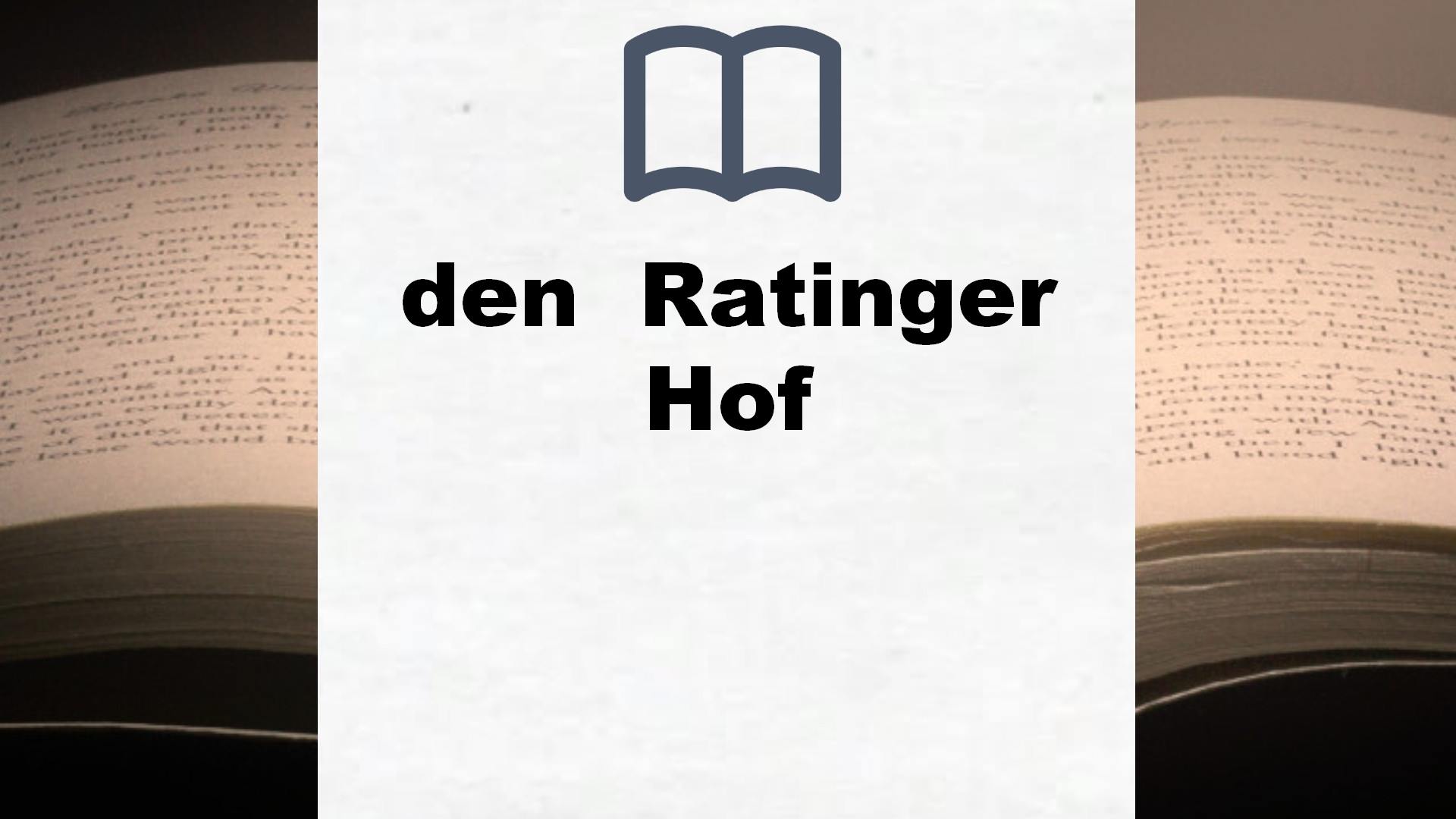 Bücher über den  Ratinger Hof
