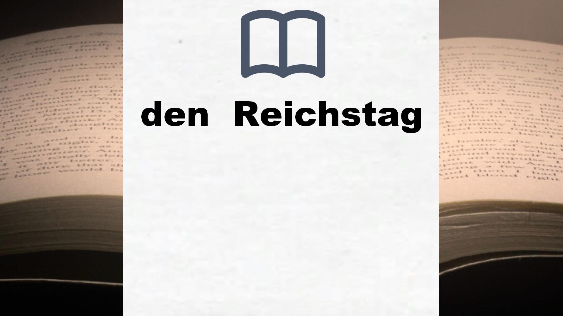 Bücher über den  Reichstag