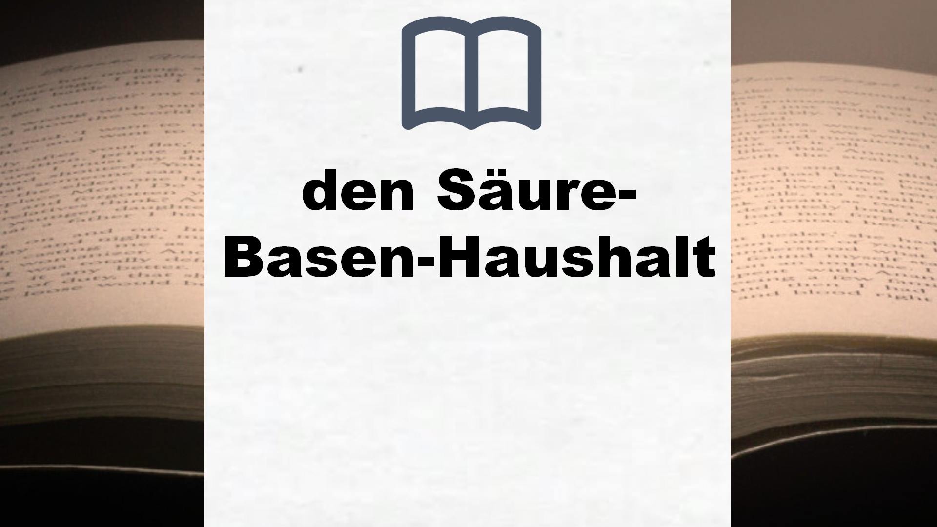 Bücher über den Säure-Basen-Haushalt